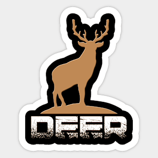 Vintage Deer Sticker